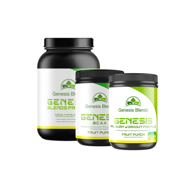 SPORTS NUTRITION PACK: WHEY ARMOR, BCAA, AND PRE-BURN WORKOUT